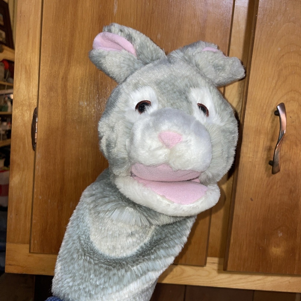 KAPLAN Early Learning Gray rabbit hand‎ puppet